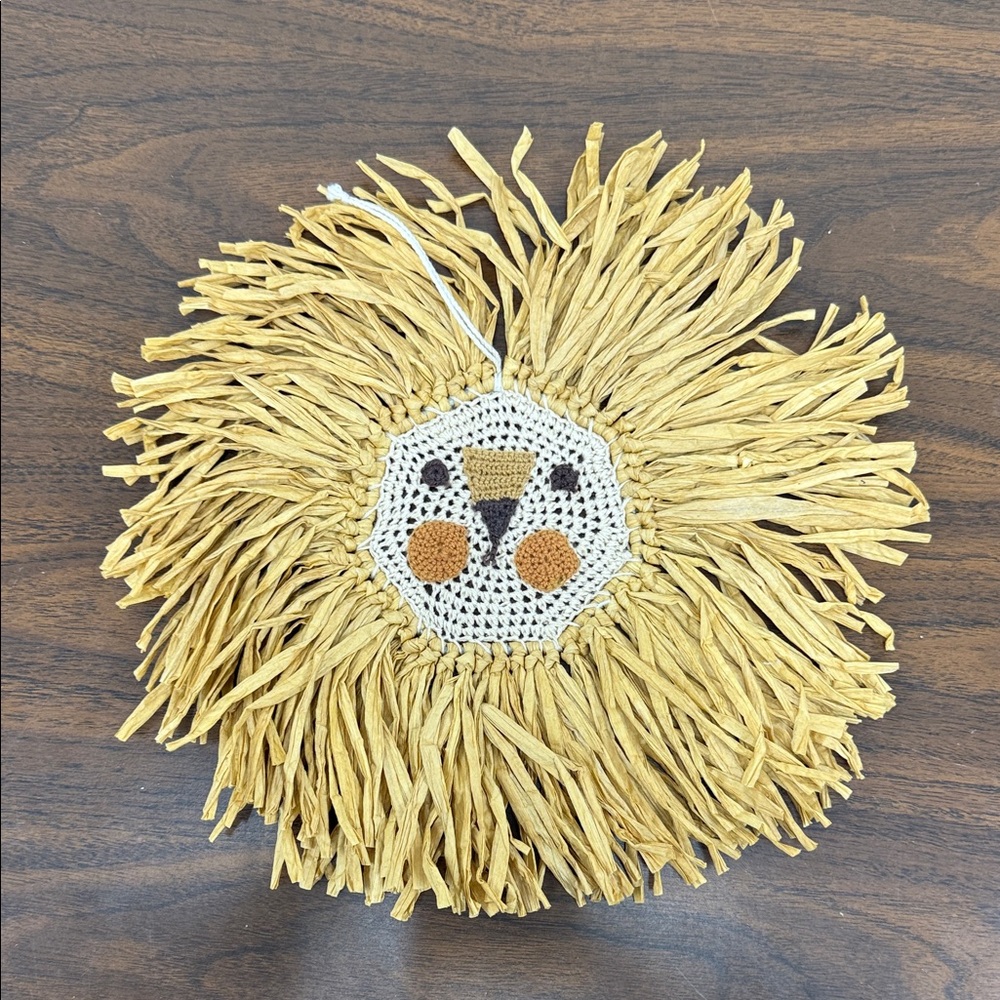 Whimsical Tan and Cream Lion Wall Decor